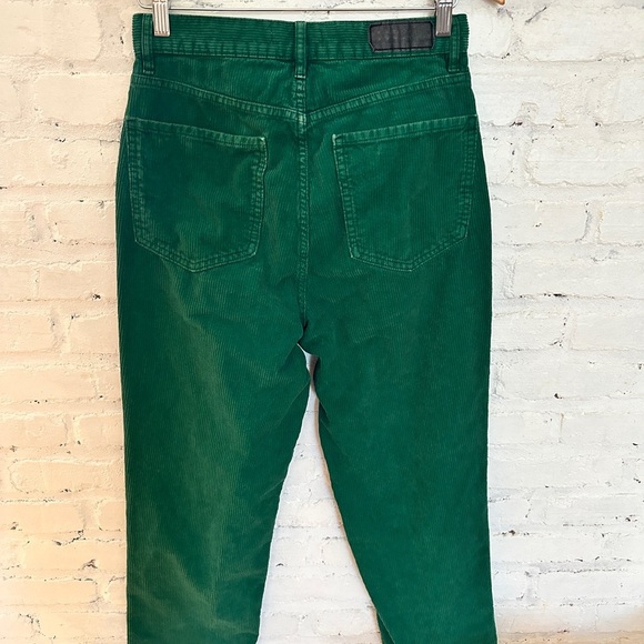 PacSun Green Corduroy Dad Jeans Size 28 High Rise Straight Leg - Picture 4 of 6